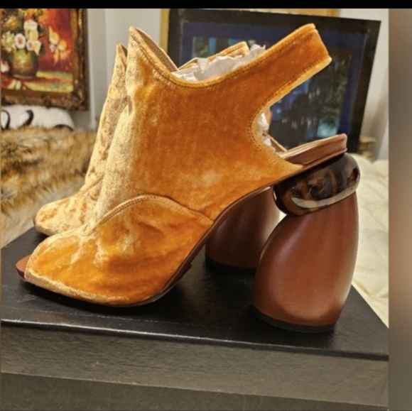 DRIES VAN NOTEN velvet heels - Picture 13 of 14